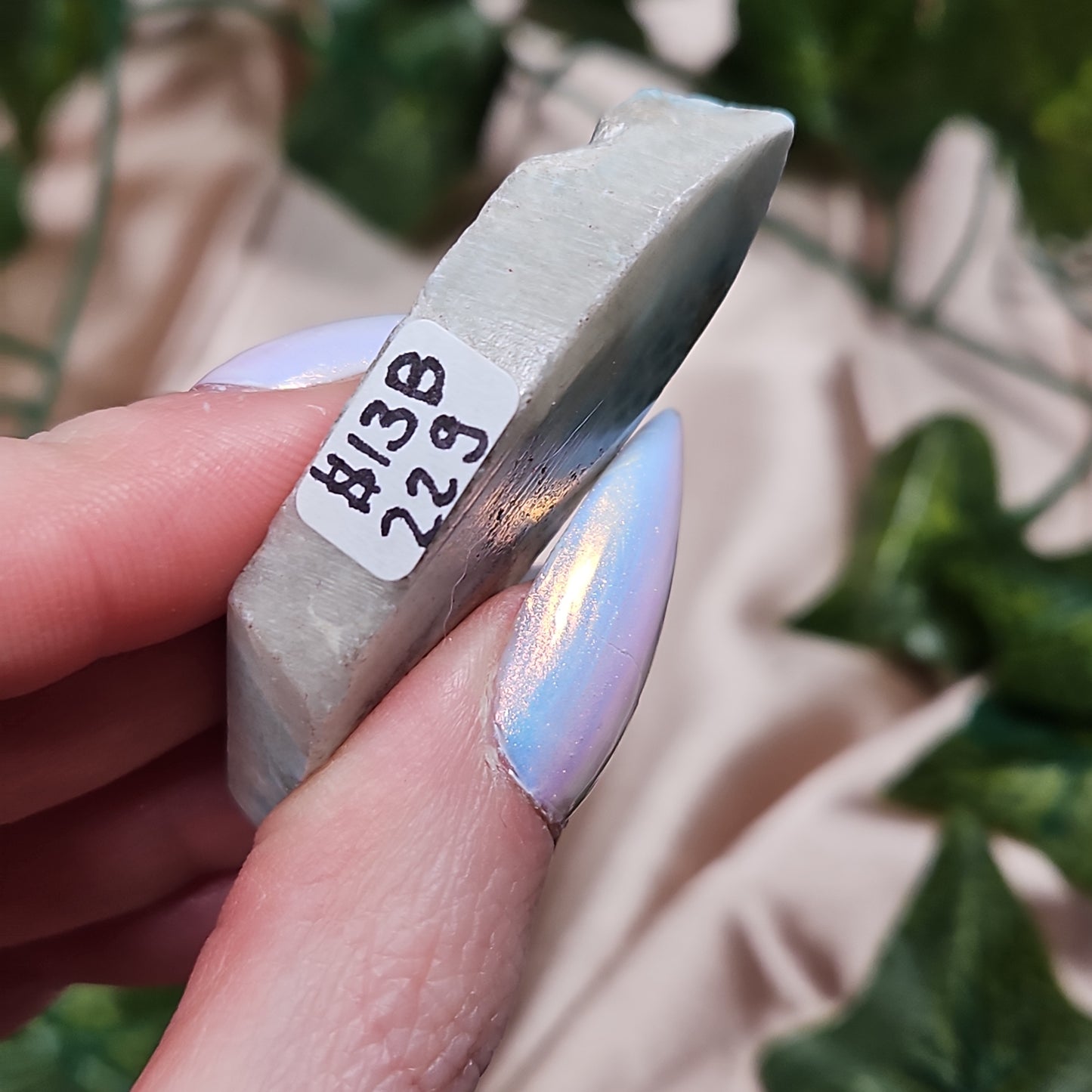 Raw Larimar slab