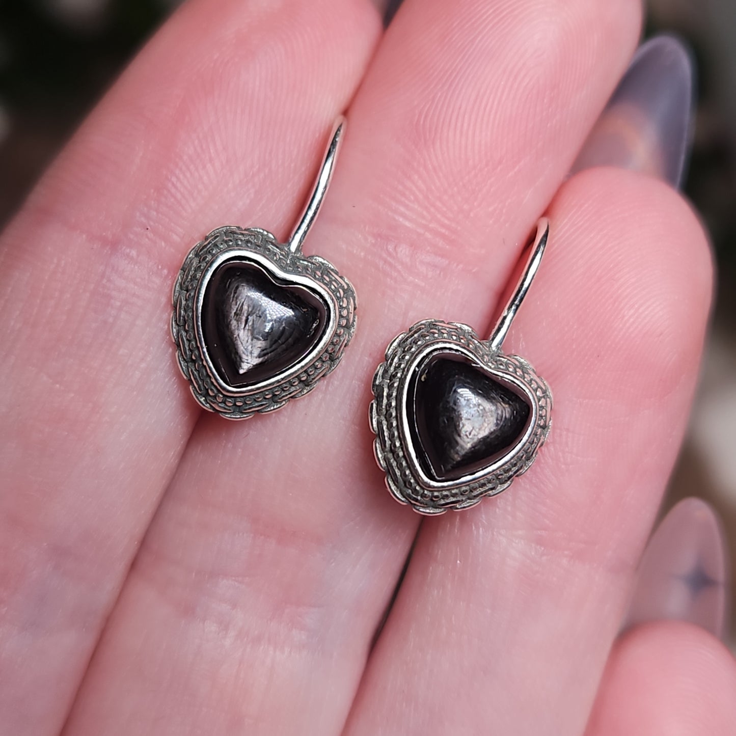 Hypersthene earrings