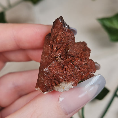 Hematoid quartz cluster