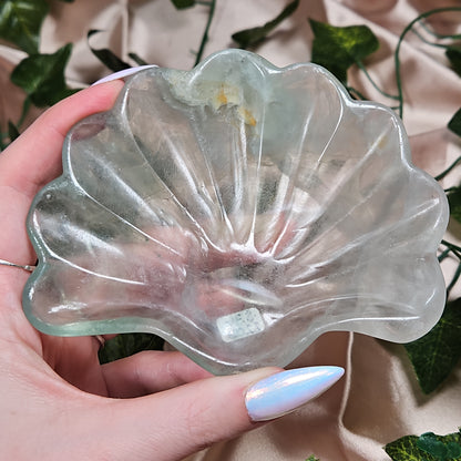 Fluorite shell bowl