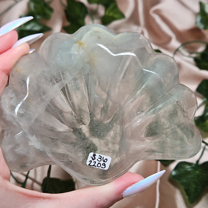 Fluorite shell bowl