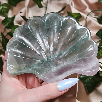 Fluorite shell bowl