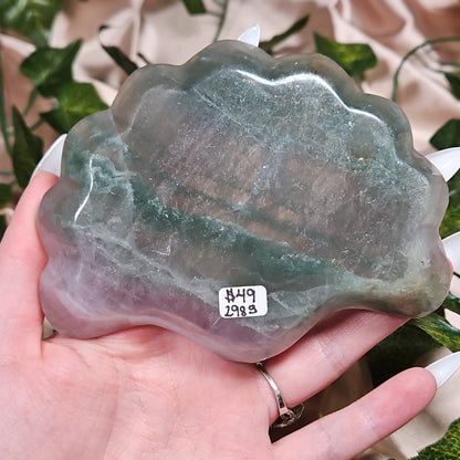 Fluorite shell bowl