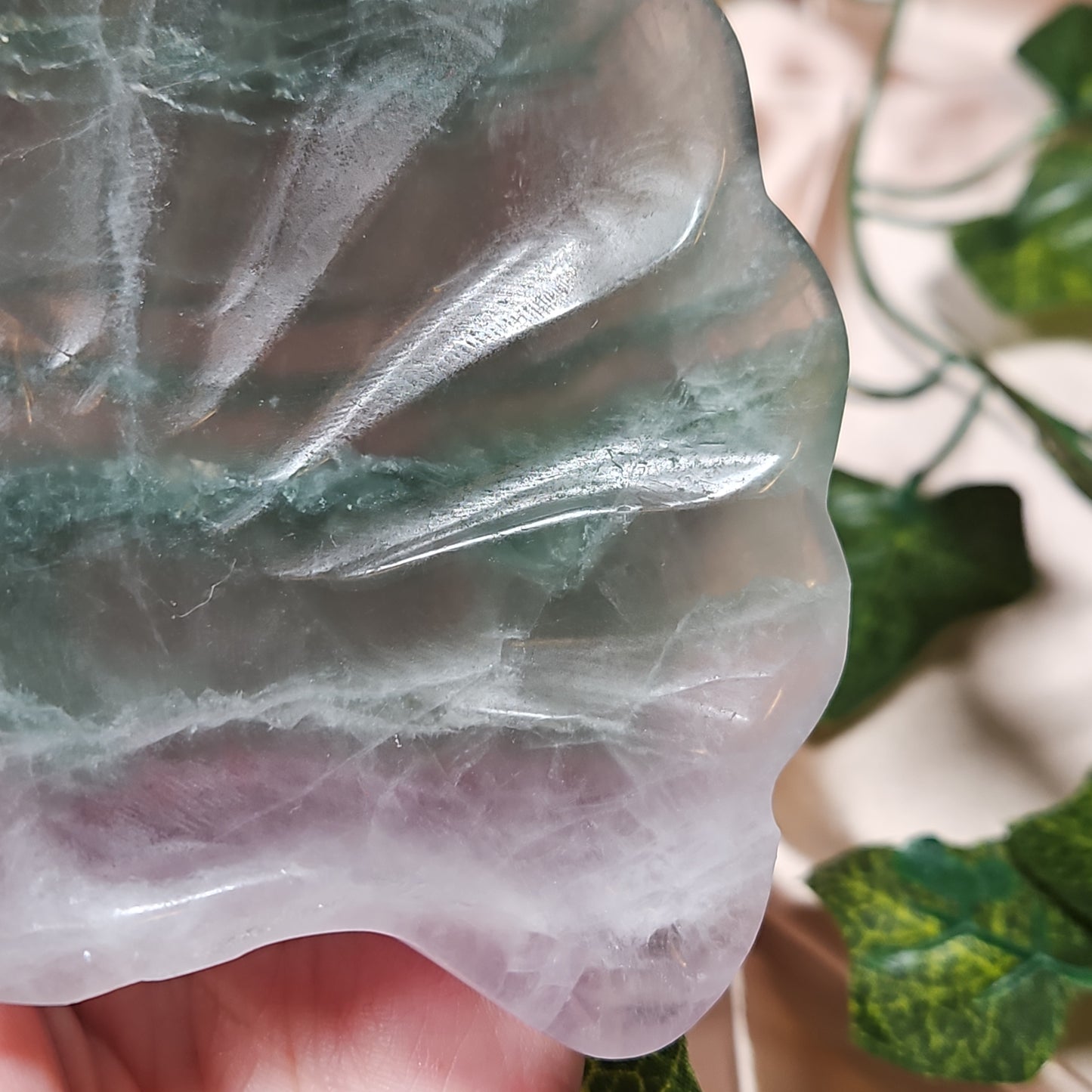 Fluorite shell bowl