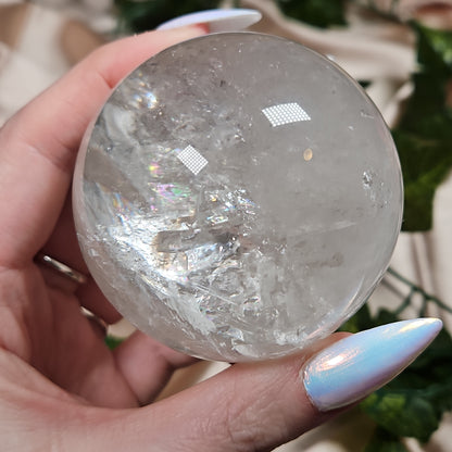 Clear quartz sphere 53