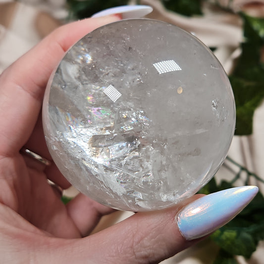 Clear quartz sphere 53