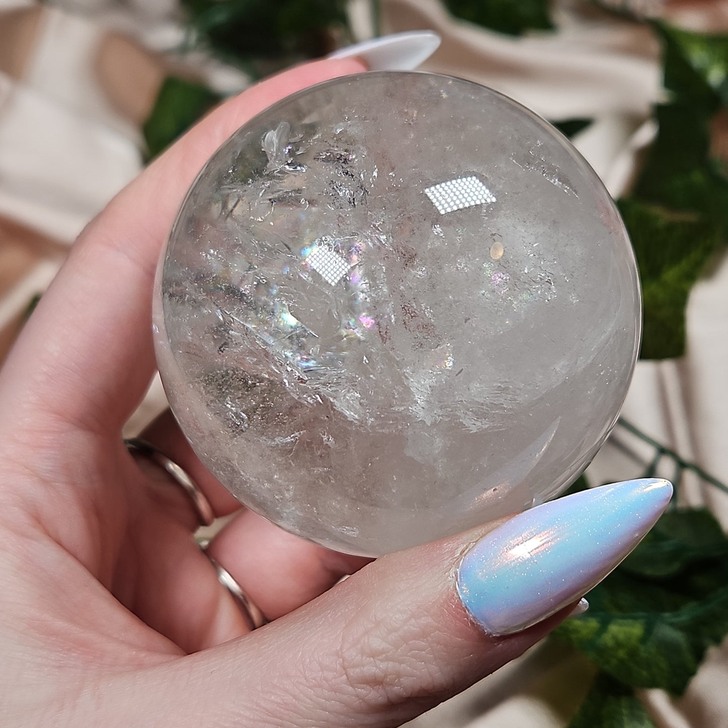 Clear quartz sphere 53