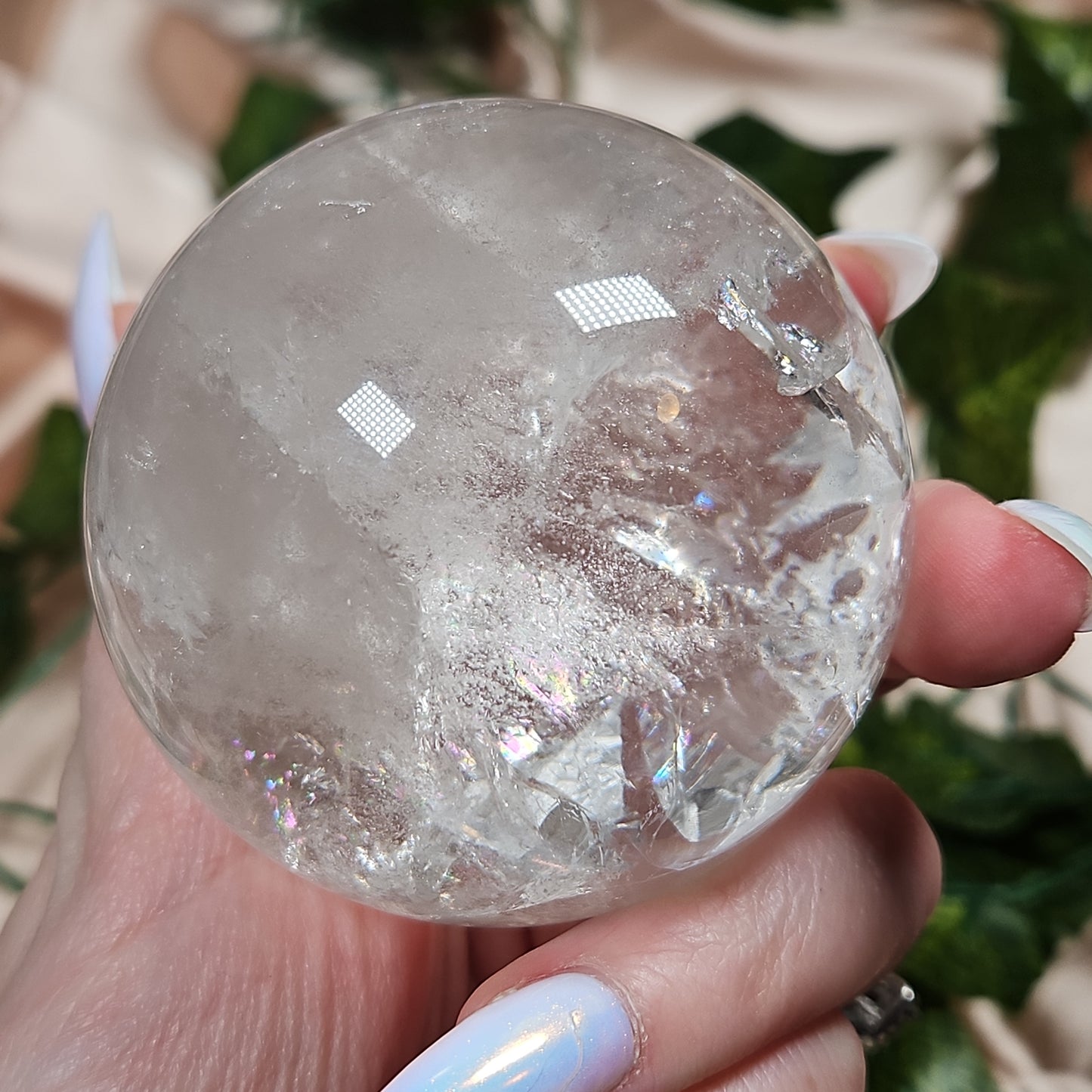 Clear quartz sphere 53
