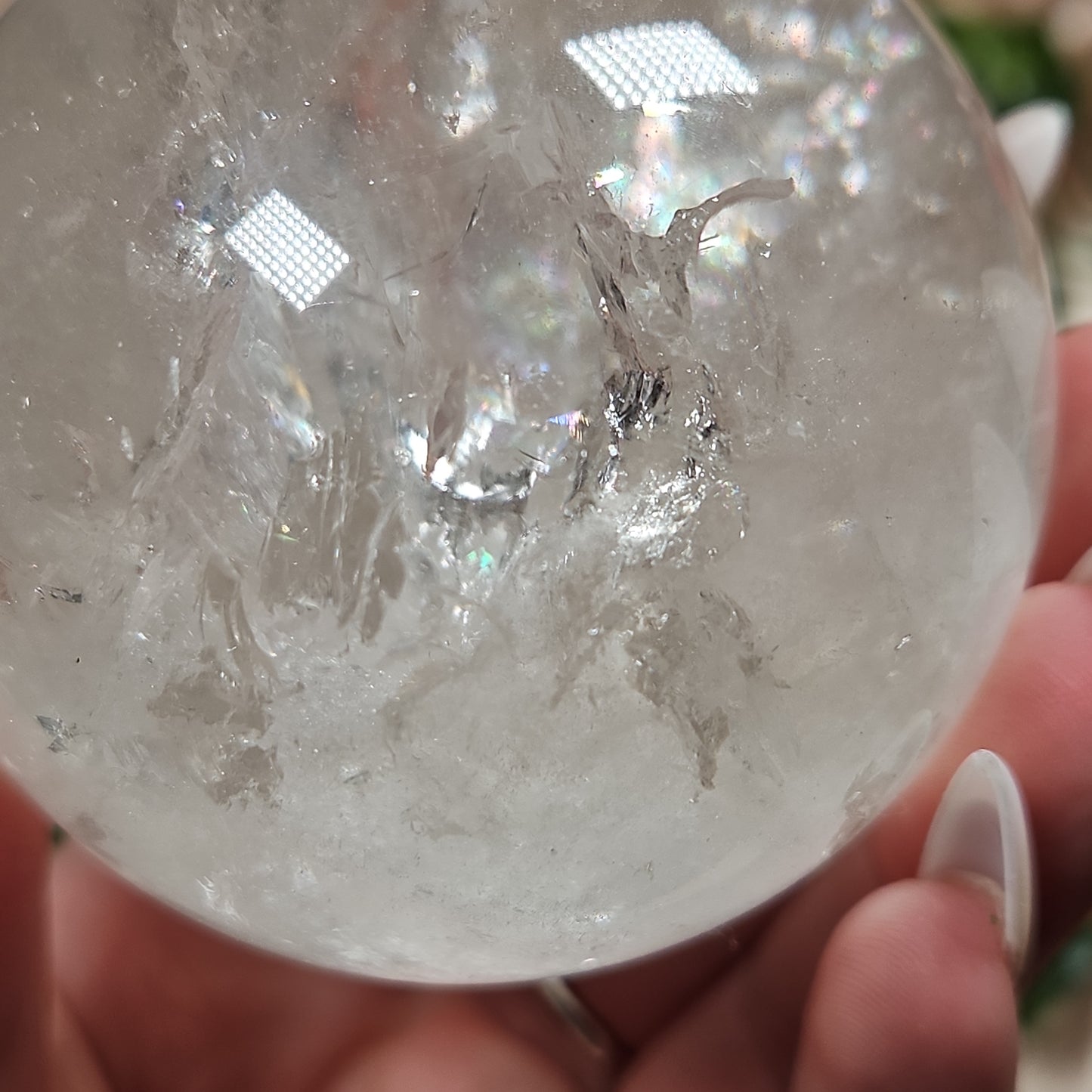 Clear quartz sphere 53