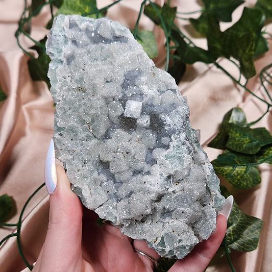 Sugar druzy fluorite