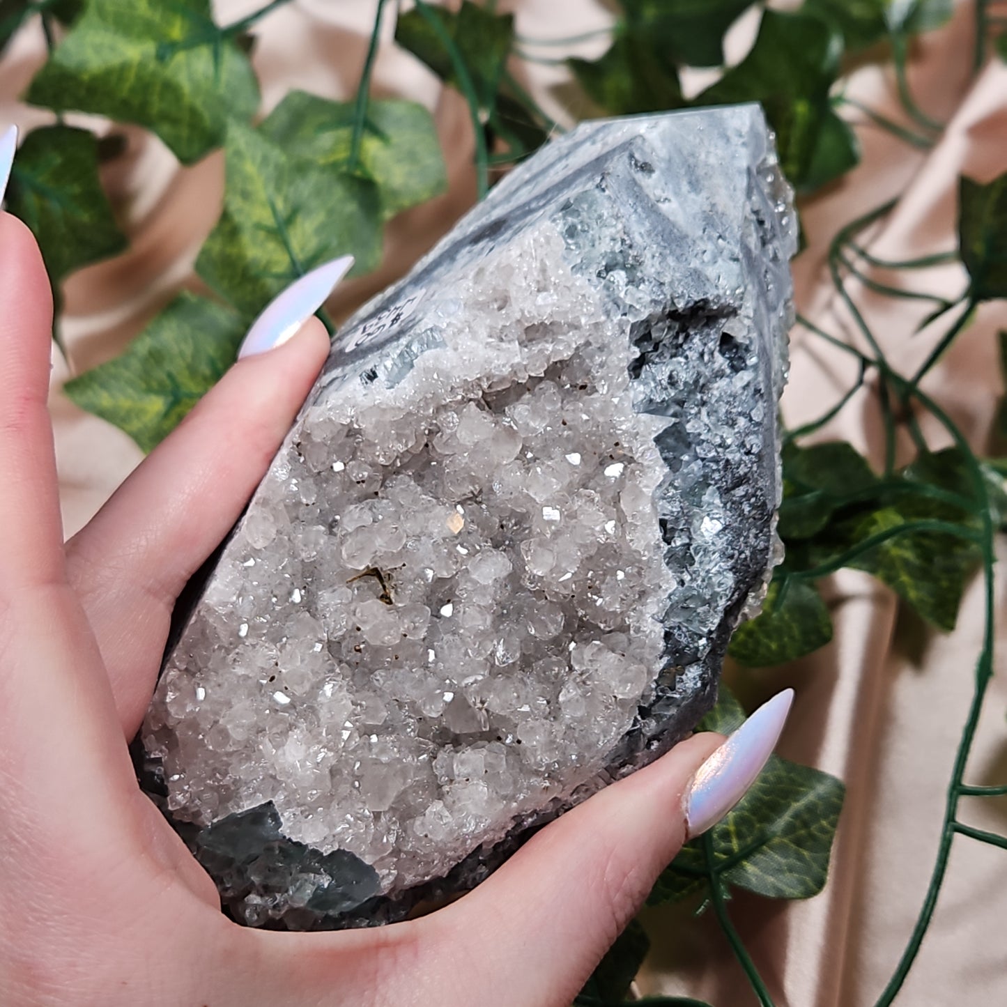 Sugar druzy fluorite
