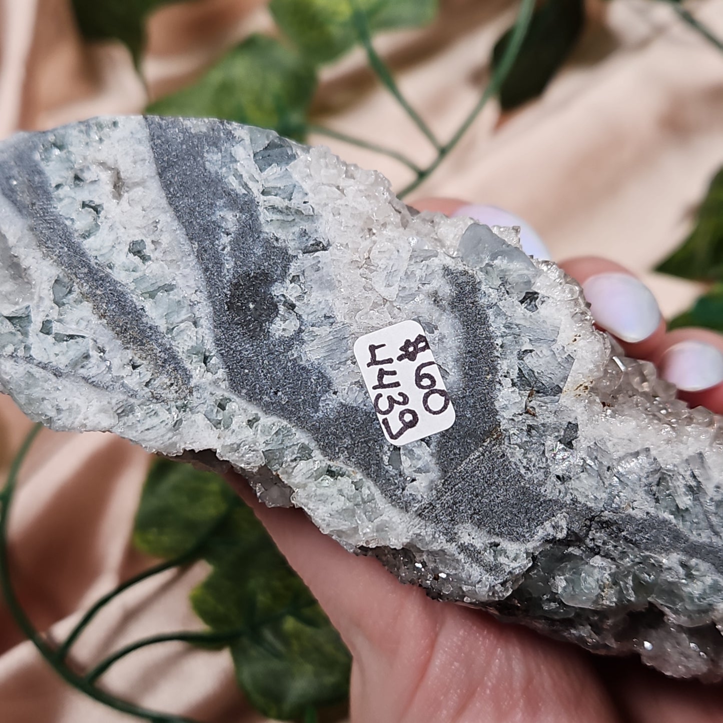 Sugar druzy fluorite