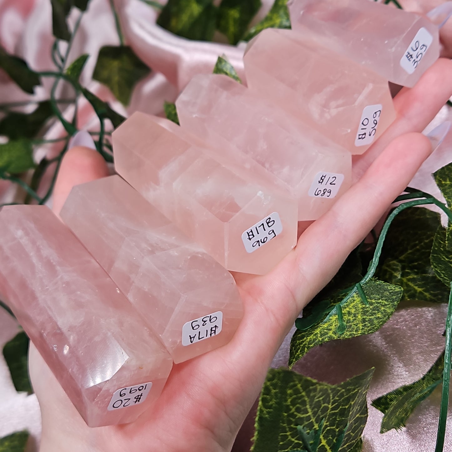 Rose quartz tower