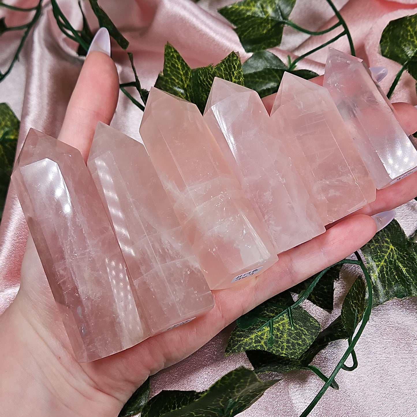 Rose quartz tower