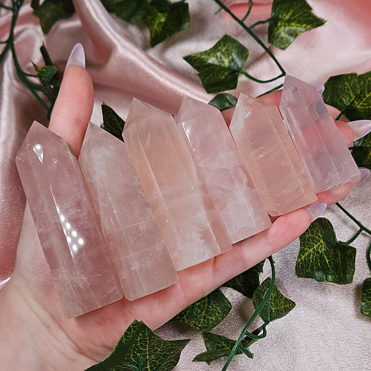 Rose quartz tower