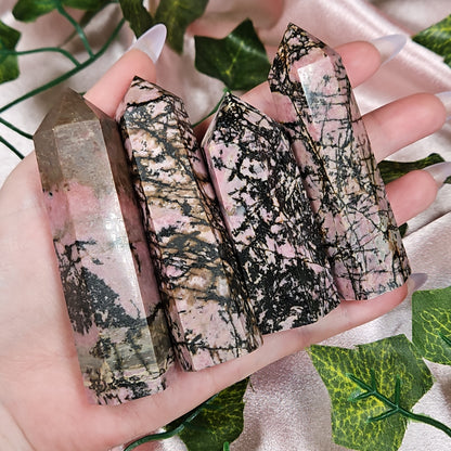 Rhodonite tower