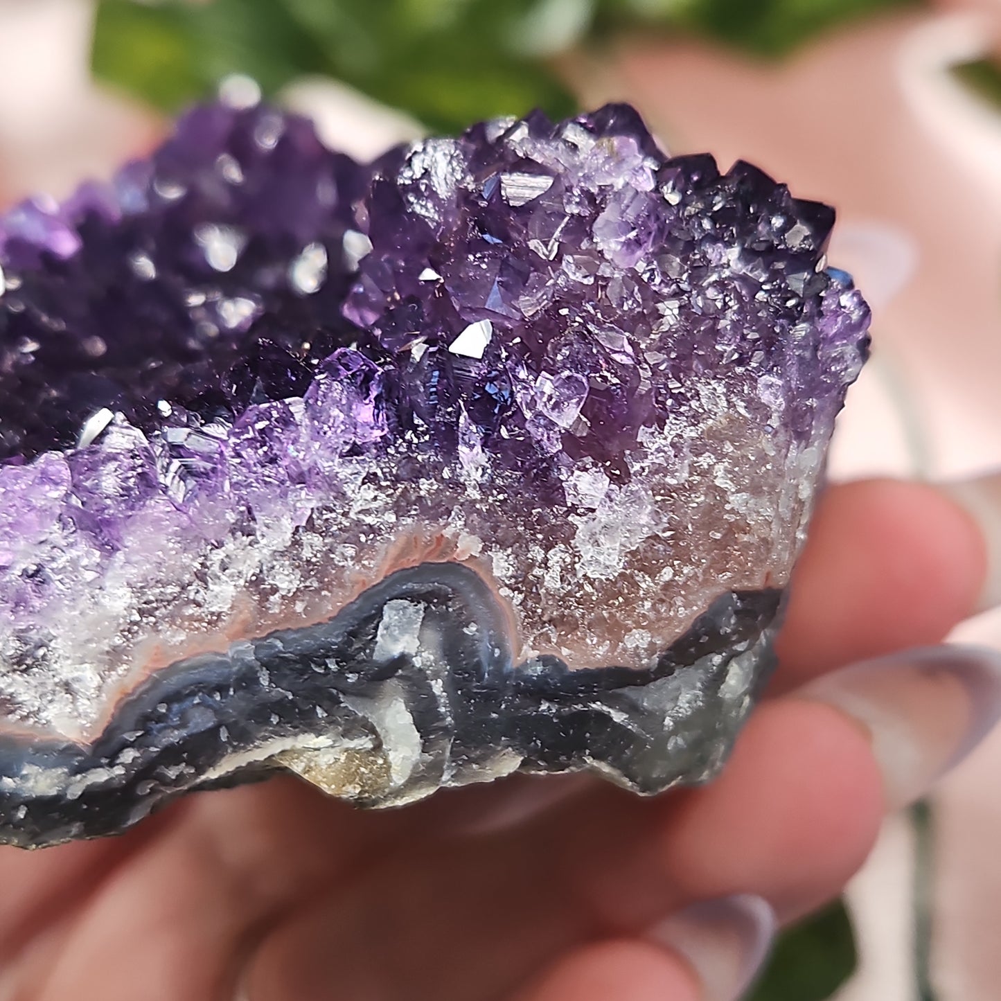 Uruguay amethyst cluster