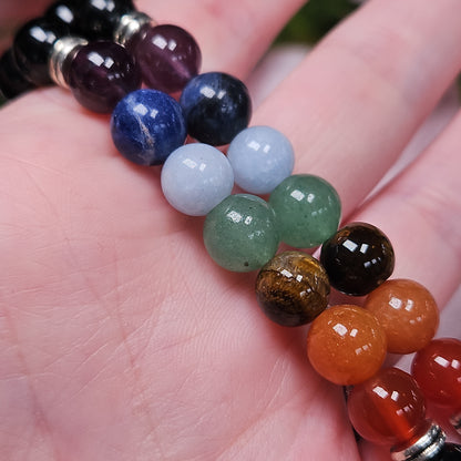 Chakra black tourmaline bracelet