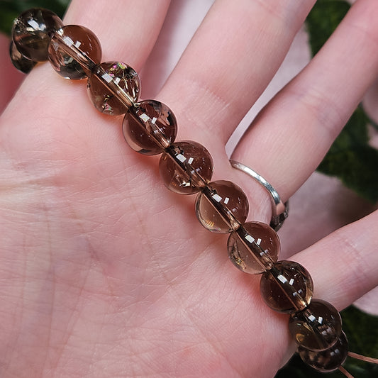 Rainbow Smokey quartz bracelet