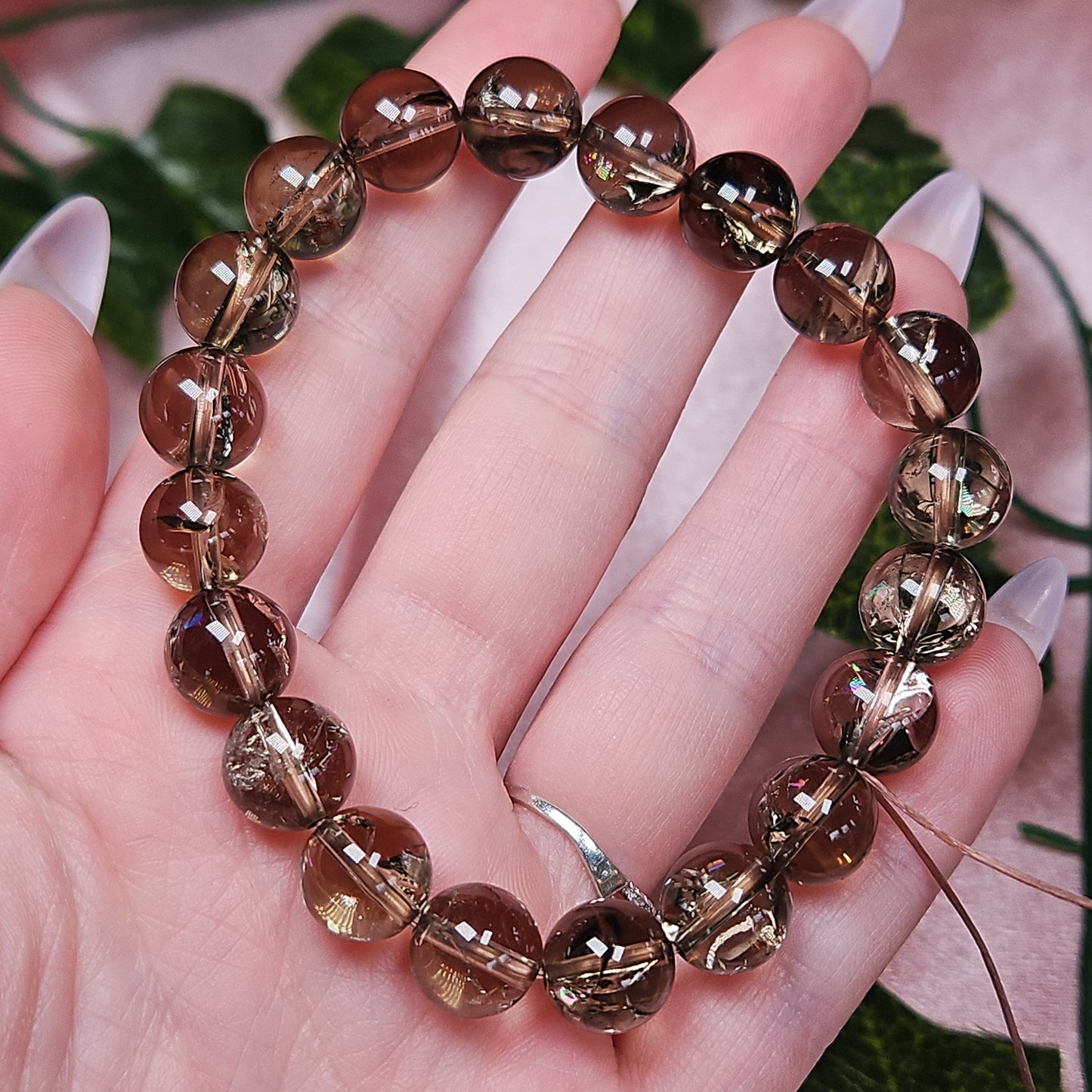 Rainbow Smokey quartz bracelet