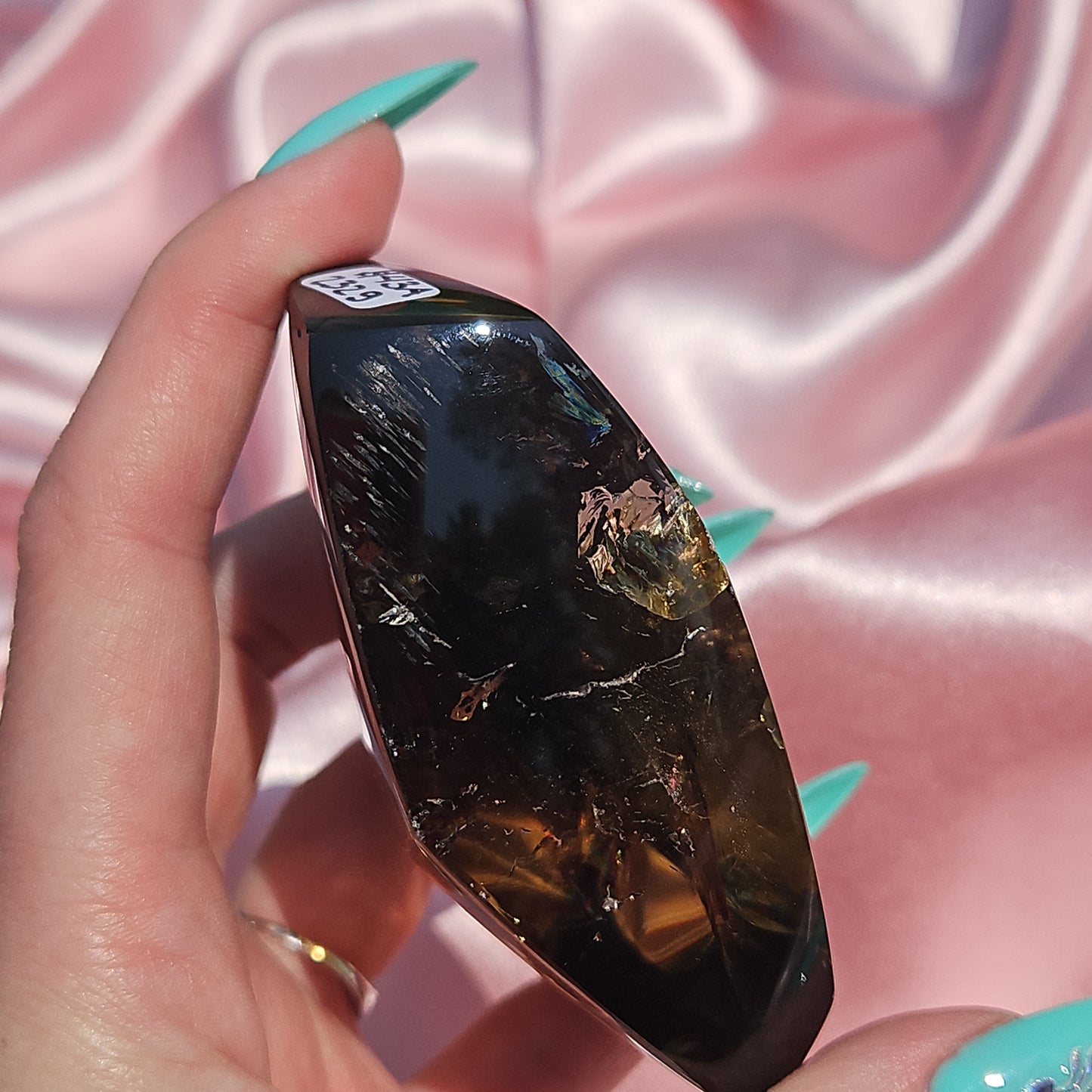 Smokey quartz/golden healer freeform
