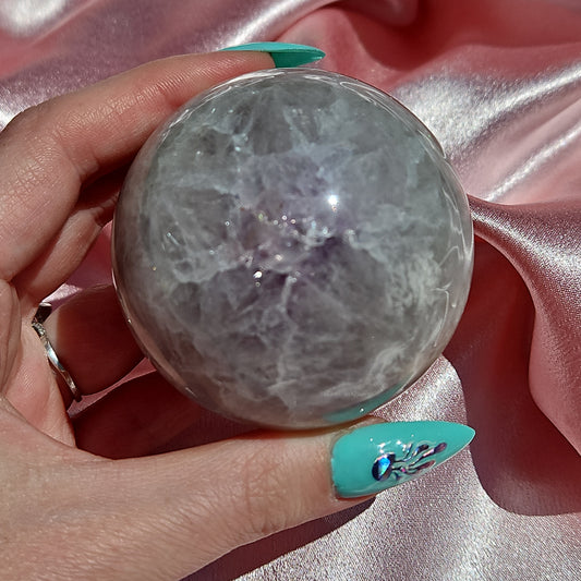 Amethyst/ quartz sphere