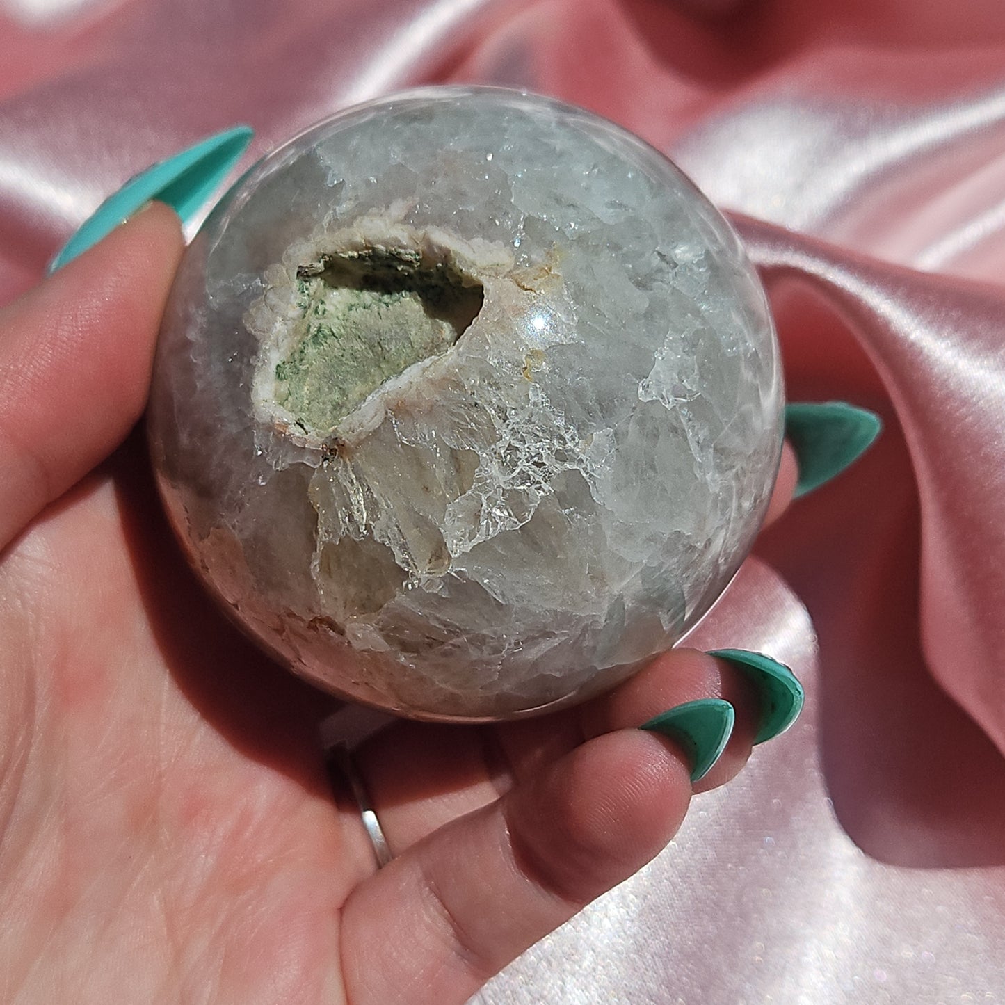 Amethyst/ quartz sphere