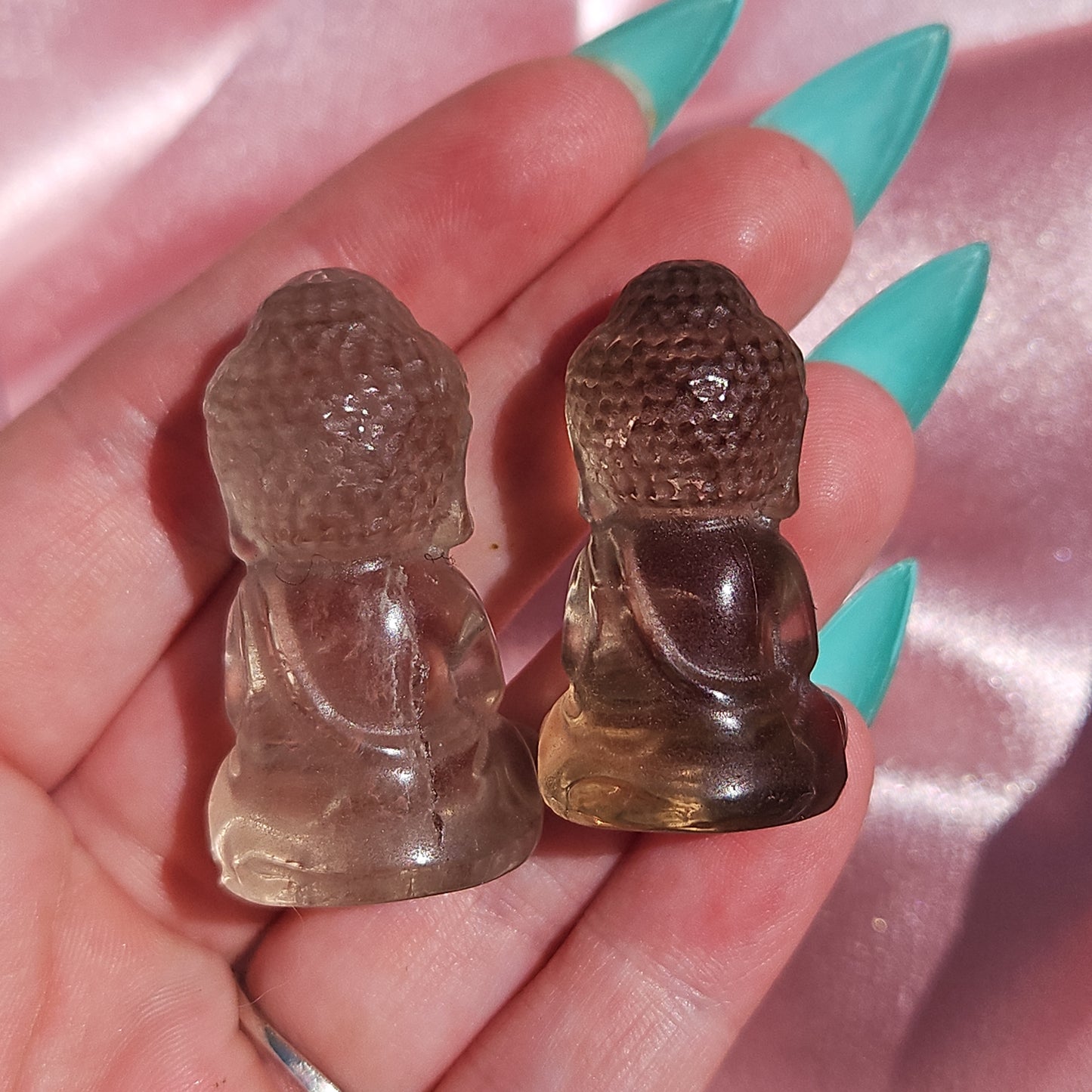 Smokey quartz Buddha