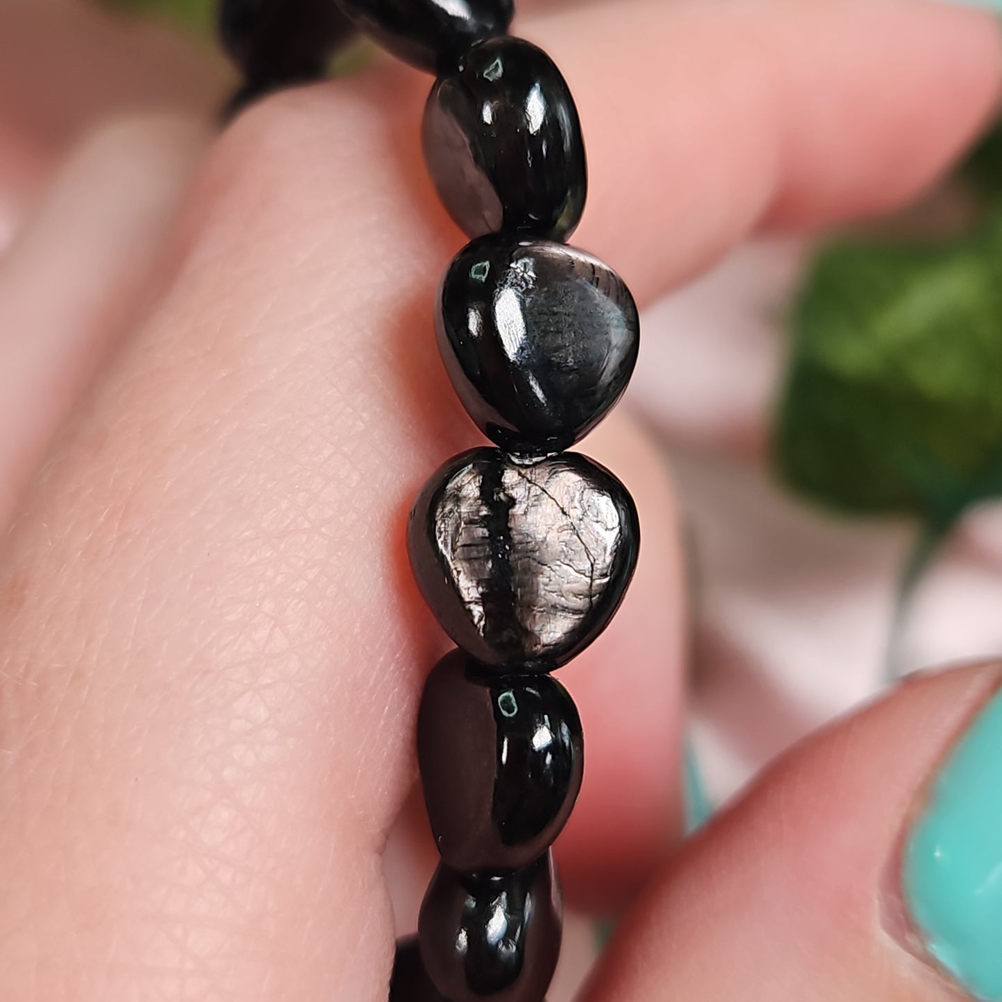 Hypersthene bracelet