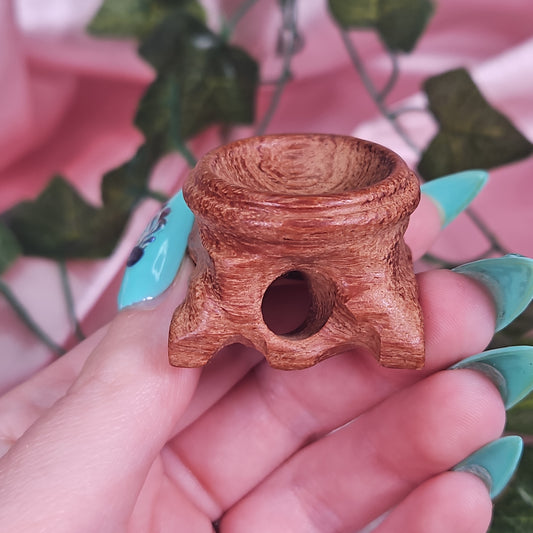 Wooden sphere stand