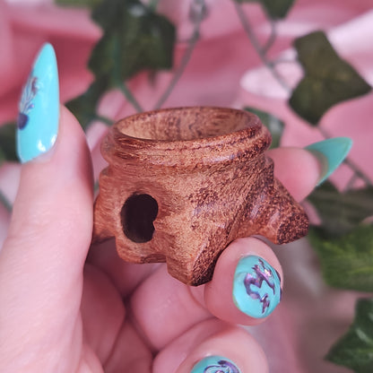Wooden sphere stand