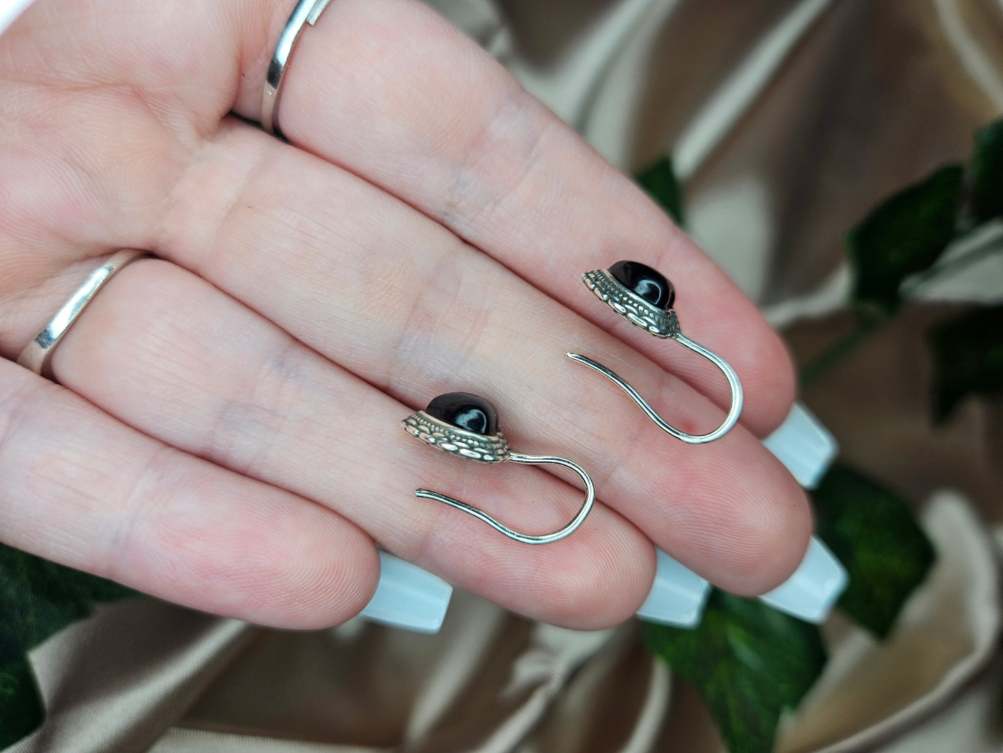 Hypersthene earrings