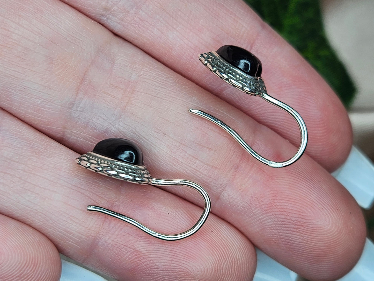 Hypersthene earrings