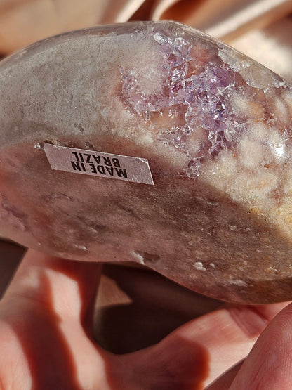 Pink amethyst heart