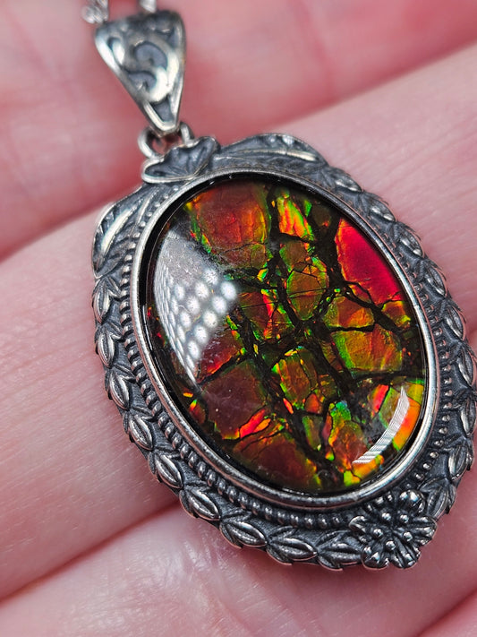 Ammolite pendants
