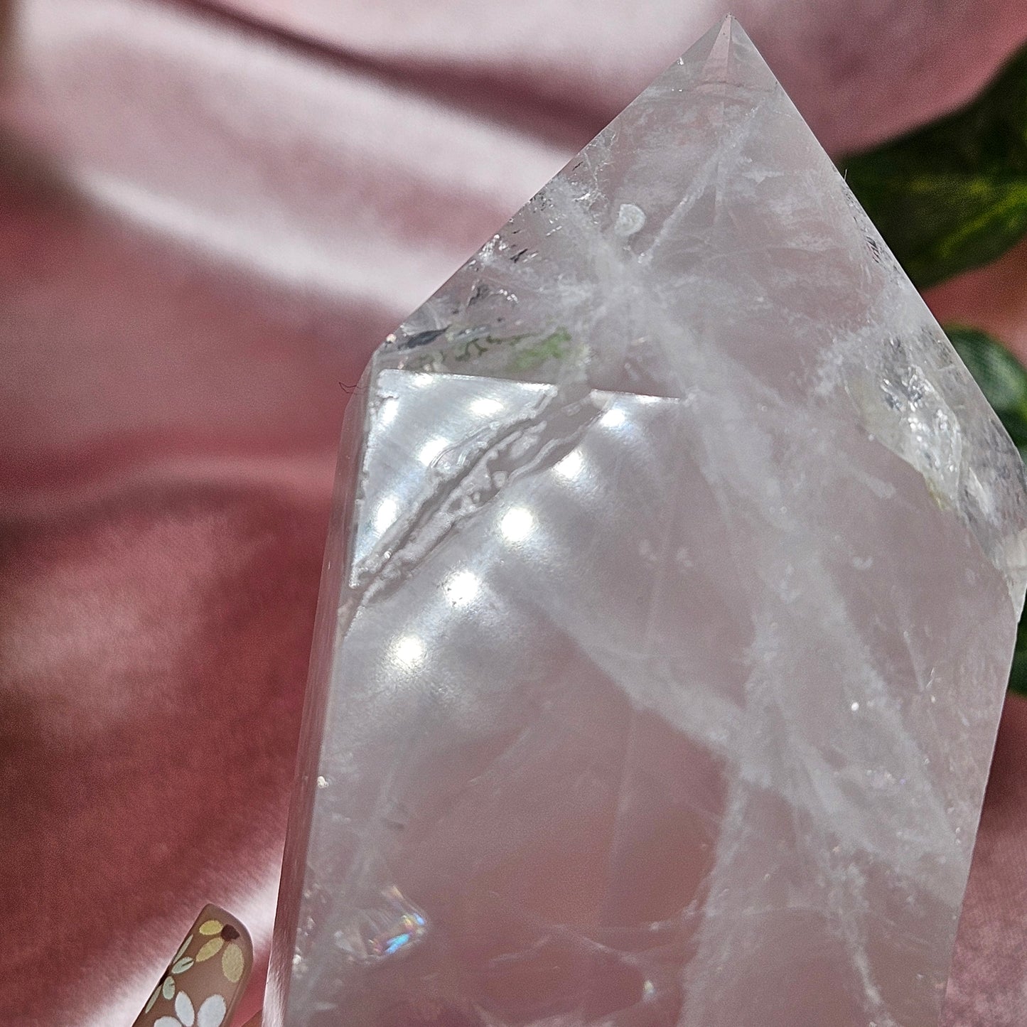 Rose quartz wand