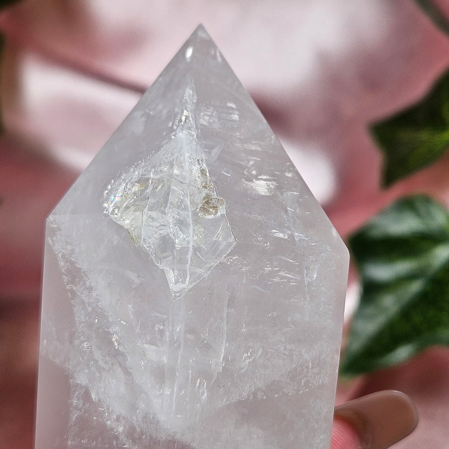 Rose quartz wand