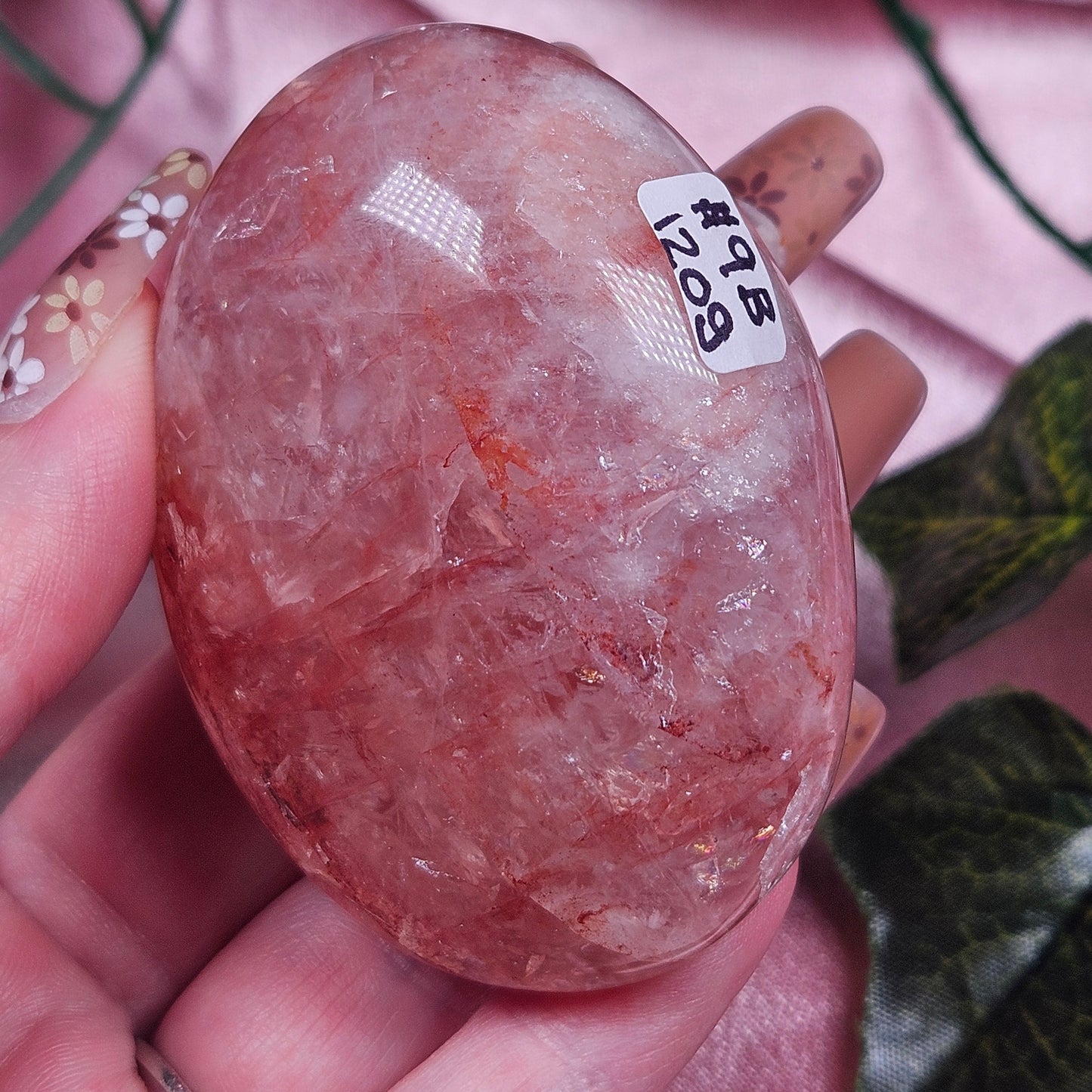 Fire quartz palmstone (pick your own)