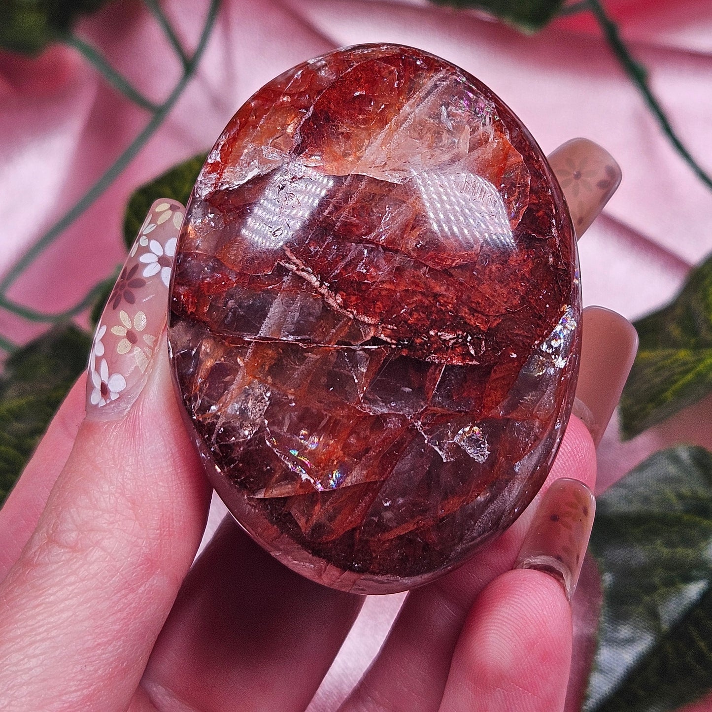 Fire quartz palmstone (pick your own)
