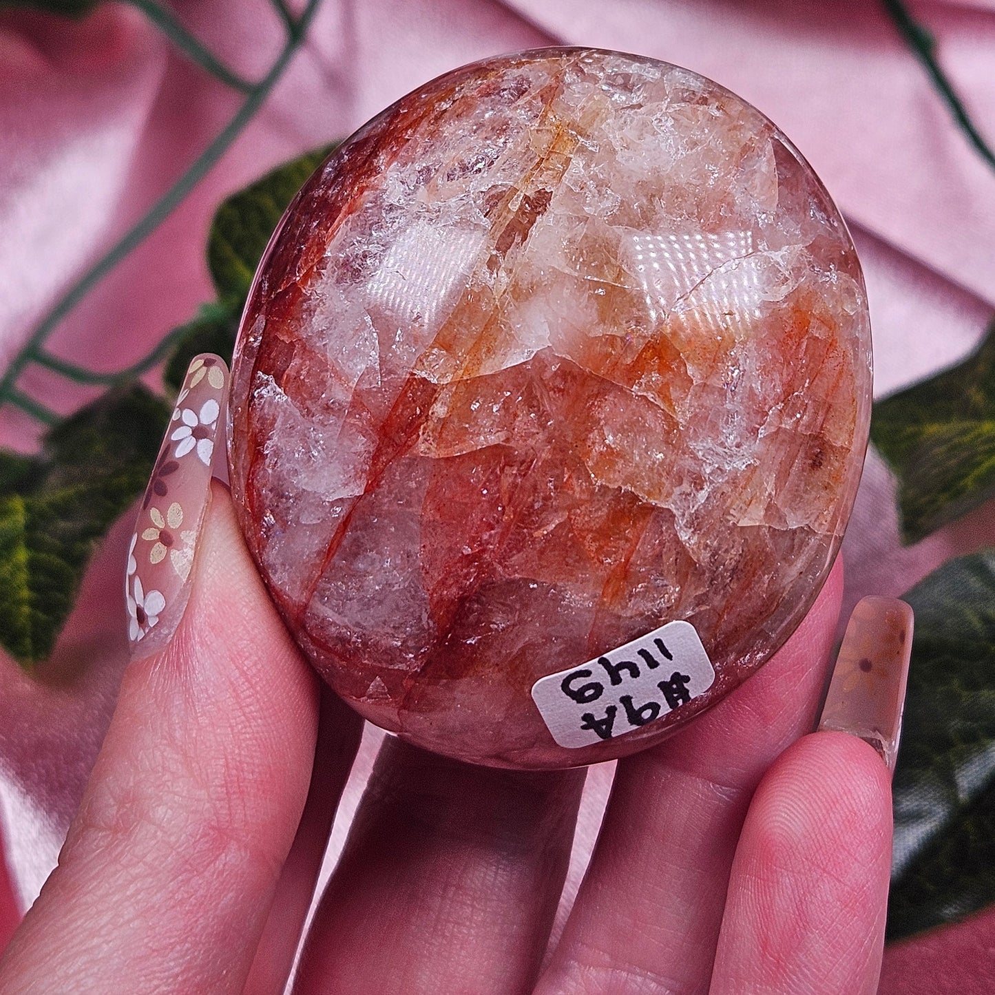 Fire quartz palmstone (pick your own)