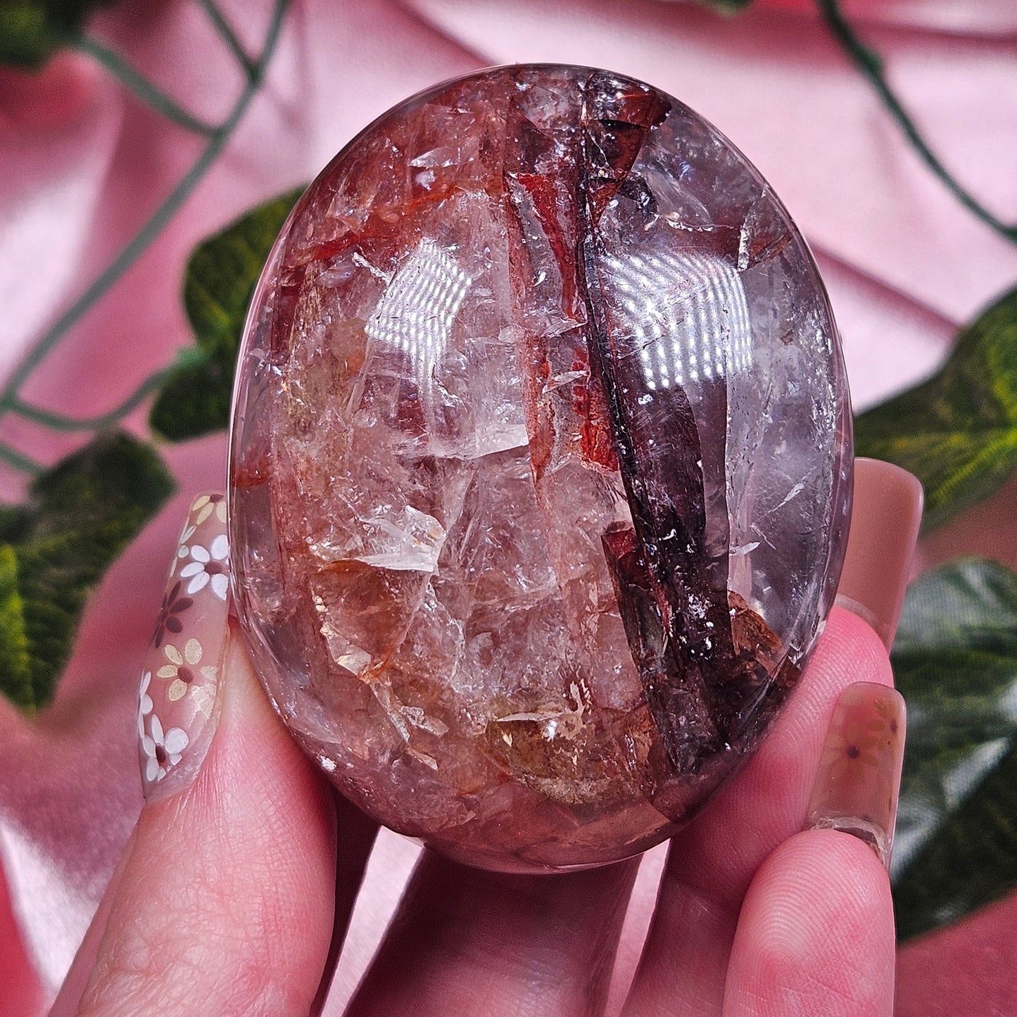 Fire quartz palmstone (pick your own)