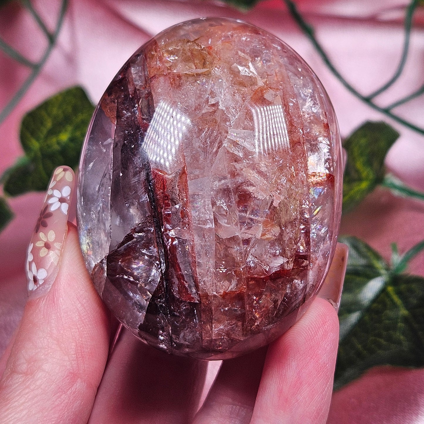 Fire quartz palmstone (pick your own)