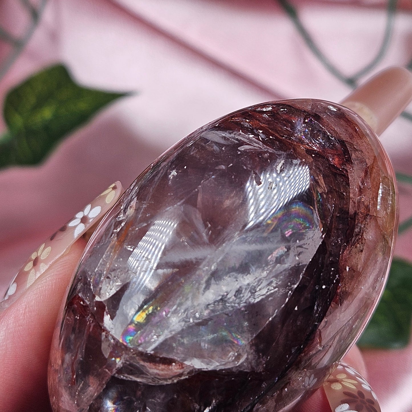 Fire quartz palmstone (pick your own)