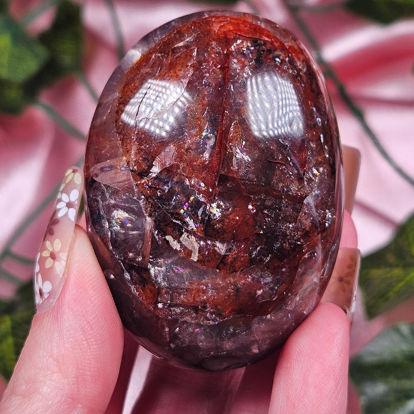 Fire quartz palmstone (pick your own)