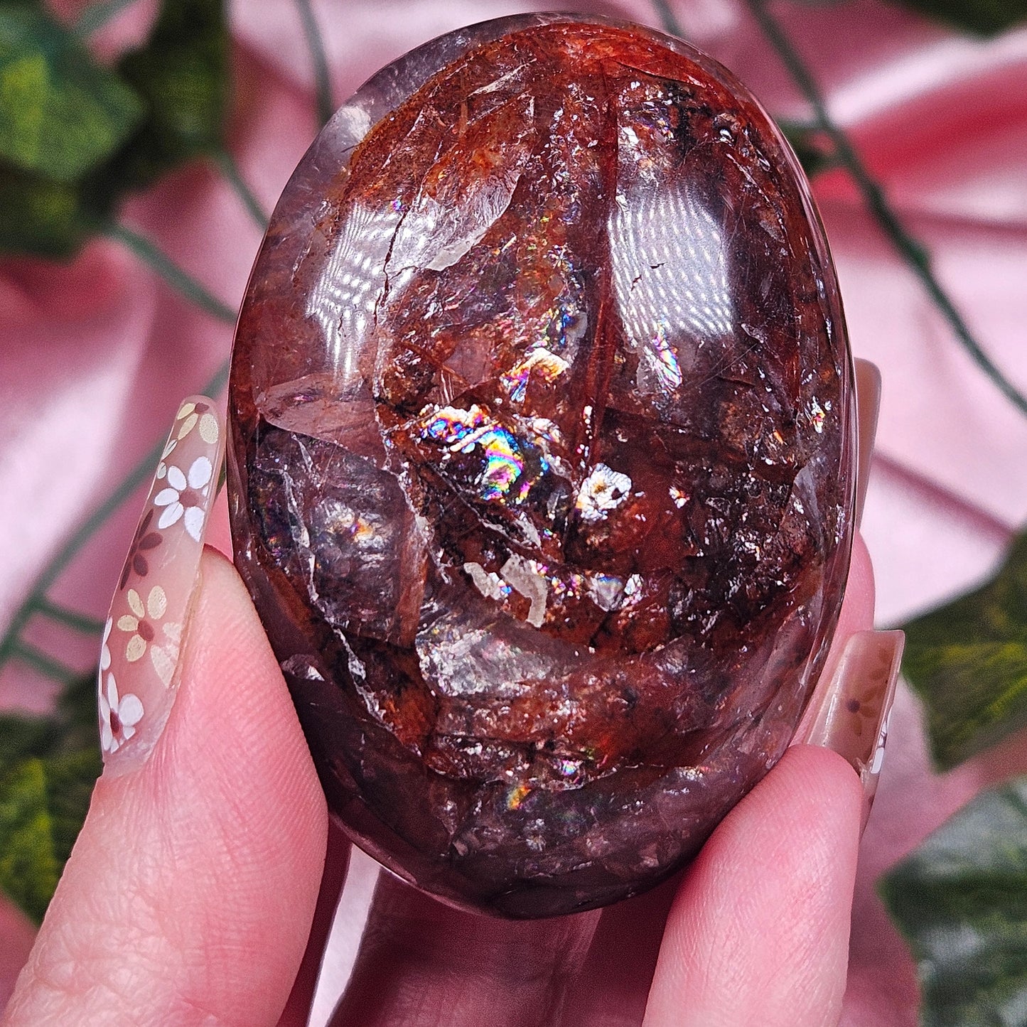 Fire quartz palmstone (pick your own)
