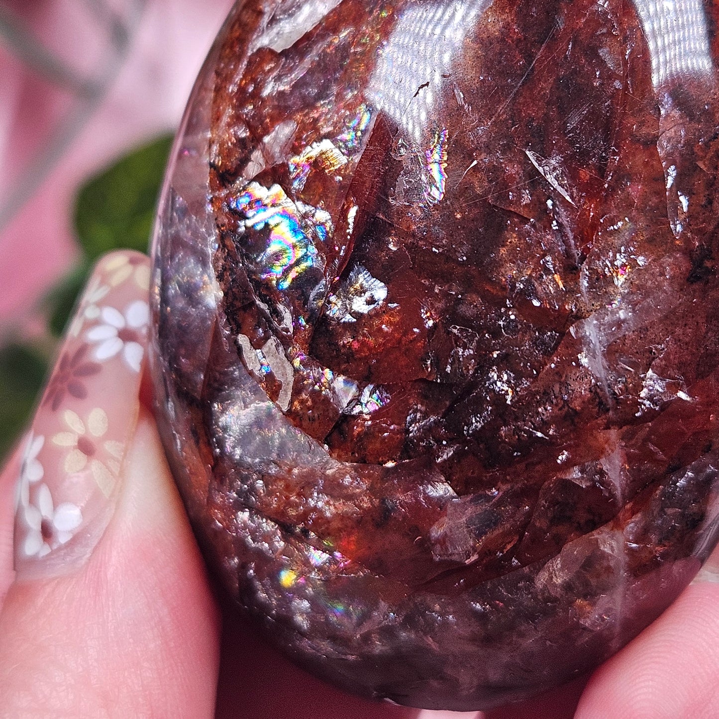 Fire quartz palmstone (pick your own)