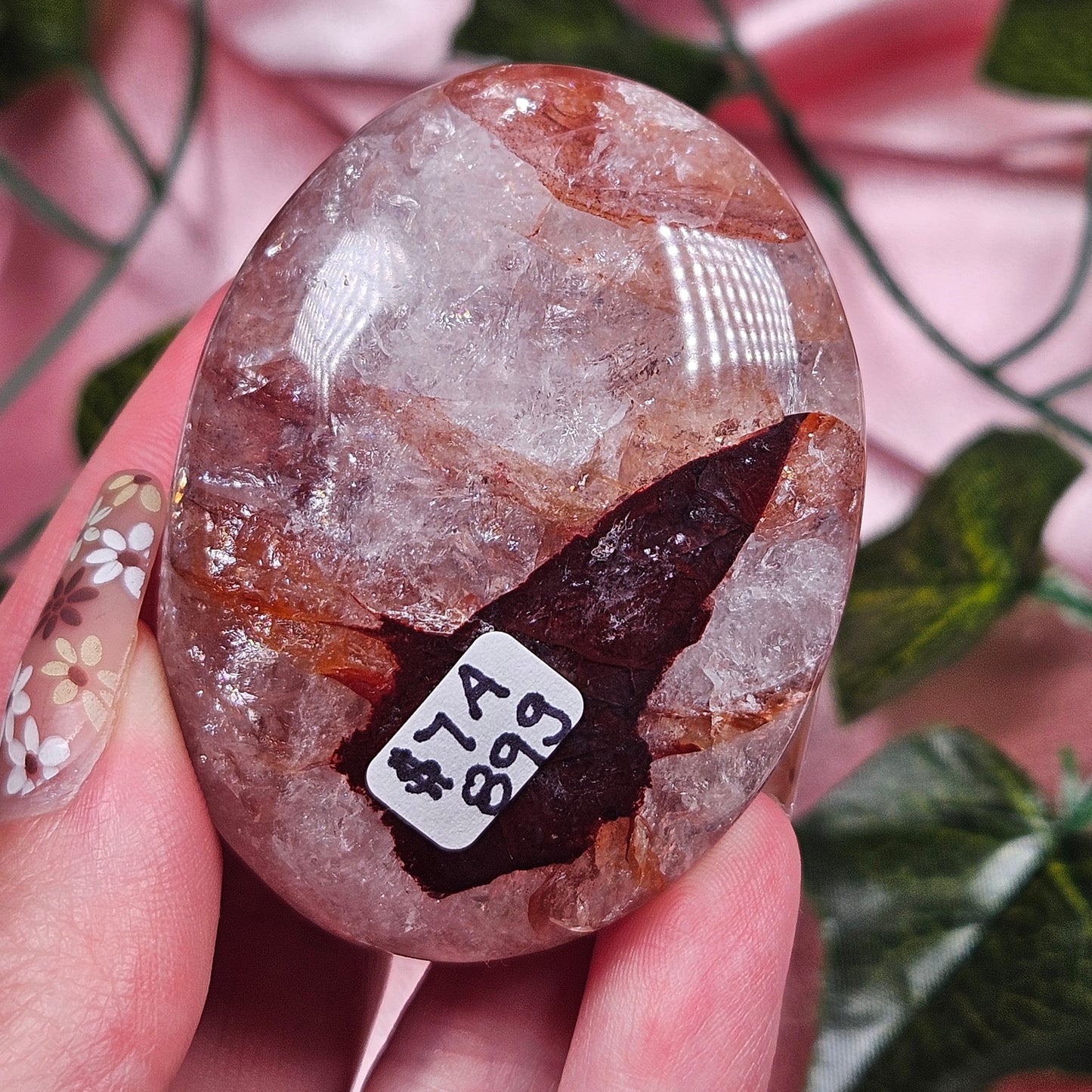 Fire quartz palmstone (pick your own)
