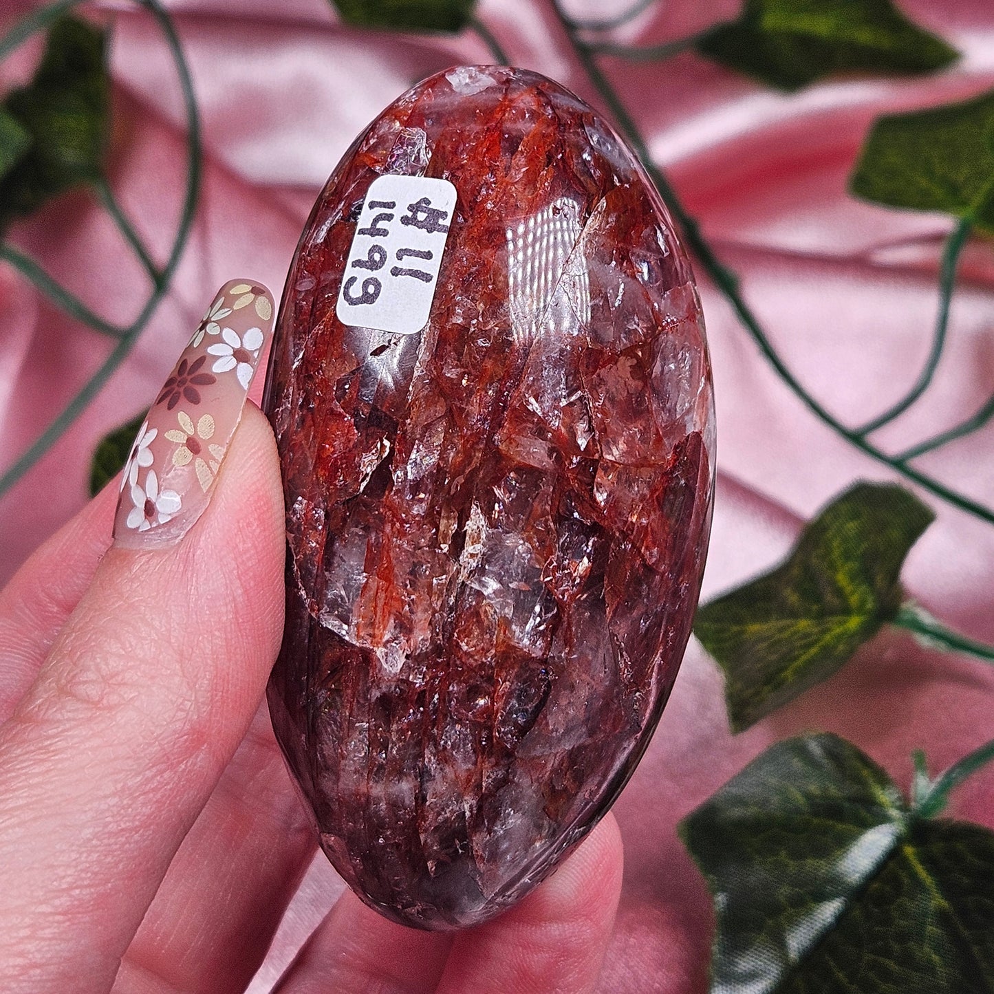 Fire quartz palmstone (pick your own)