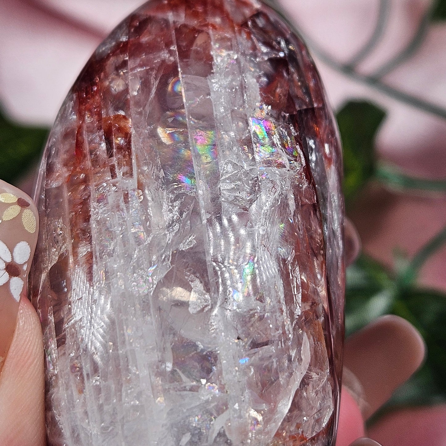 Fire quartz palmstone (pick your own)