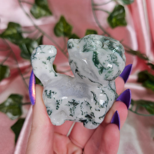 Moss agate cat